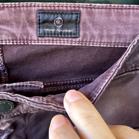 NWOT AG Farrah Skinny Ankle Coated Jeans 27R Portobello Leather Look High Rise - Picture 7 of 9